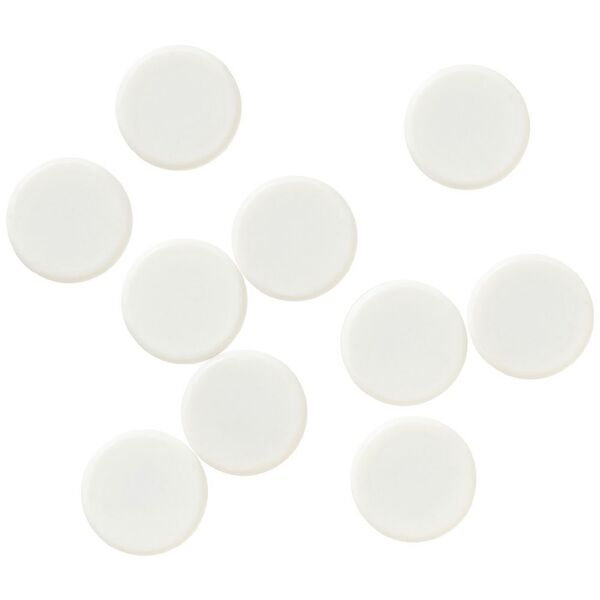 J.Burrows Round Magnets White 10 Pack