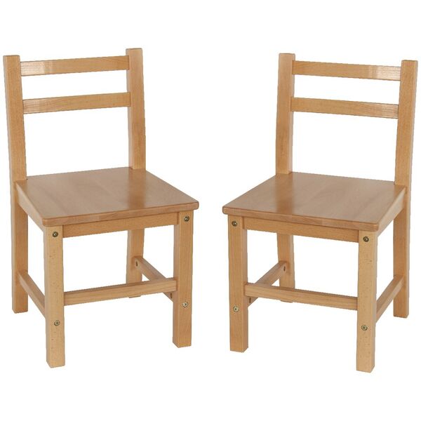 Studymate Edison Kids Chairs 2 Pack, Wooden Toddler Chairs With Straps