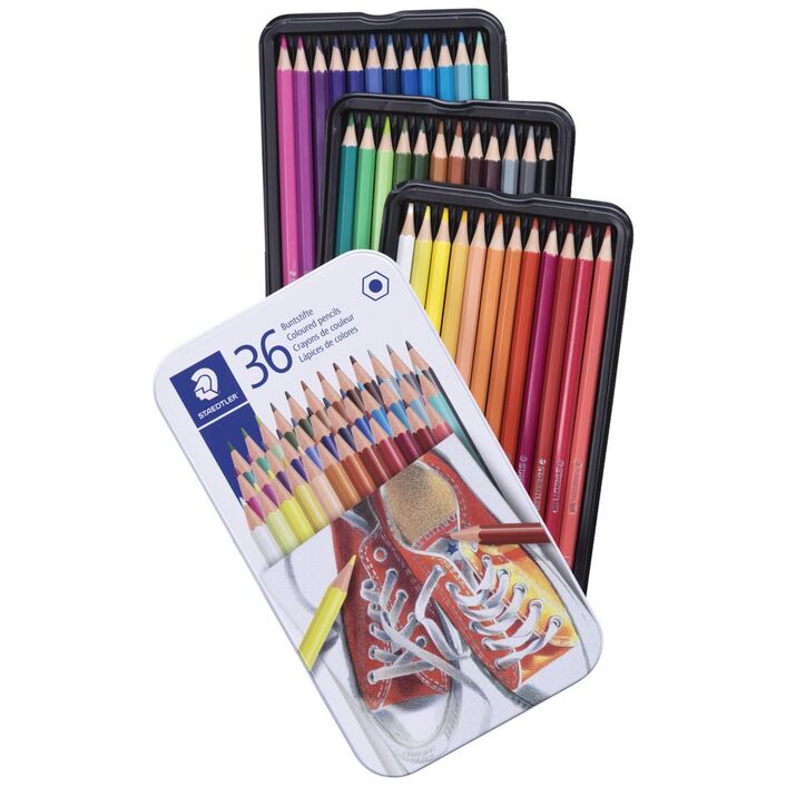 Staedtler Coloured Pencil Tin 36 Pack