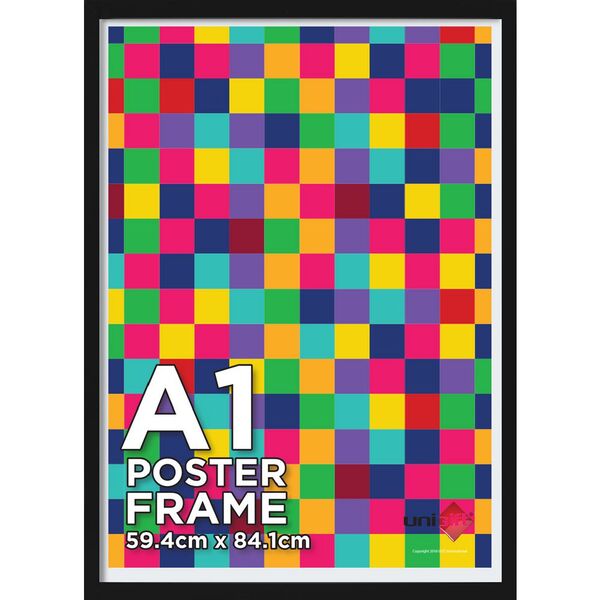 A1 Poster Frame Black Officeworks, Large Round Picture Frames Australia