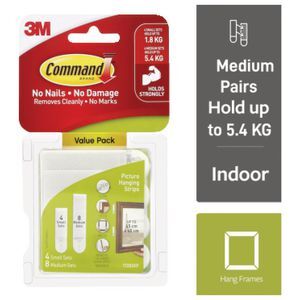 3M Command Small and Medium Picture Hanging Strips Value Pack | Officeworks