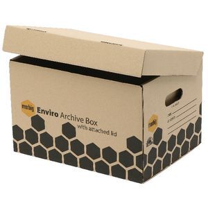 Archive Boxes Officeworks Marbig Enviro Standard Archive Box with Attached Lid 2 Pack | Officeworks