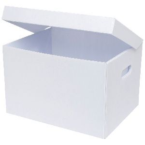 Officeworks Archives Box Marbig Plastic Archive Box White | Officeworks