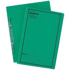 Spiral Spring Files Avery Spiral Spring File Foolscap Green with Black Print | Officeworks
