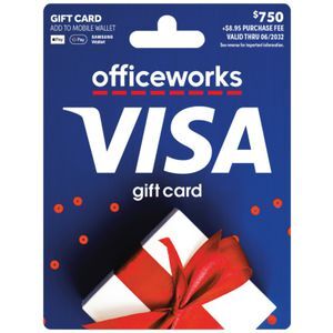 Officeworks Tokens Officeworks Visa Gift Card $750 | Officeworks
