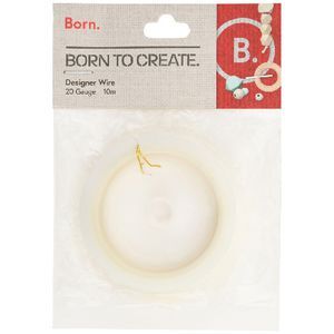 Officeworks Wire Born Designer Wire 20 Gauge 10m Gold | Officeworks