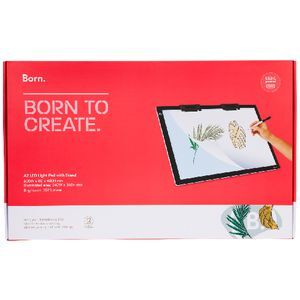 Officeworks Drawing Pad Born A2 LED Light Pad with Stand | Officeworks