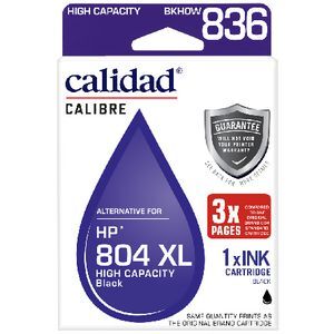 Officeworks Ink Calidad HP Compatible 804XL Ink Cartridge Black | Officeworks