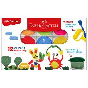 Soft Modelling Cardboard Faber-Castell Little Creatives Super Soft Modelling Dough | Officeworks