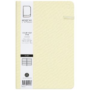 Officeworks Notebokk Modena A5 Linen Ruled Notebook Buttermilk | Officeworks