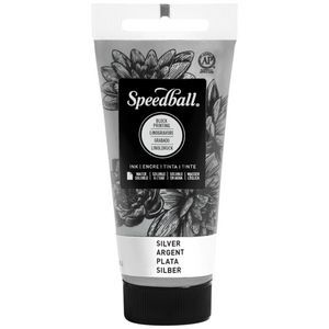 Speedwell Ink Speedball Block Printing Ink Water-based 37mL Silver | Officeworks