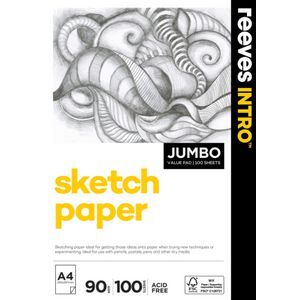Officeworks Drawing Pad Reeves Sketch & Draw Pad 90GSM 100 Sheets | Officeworks