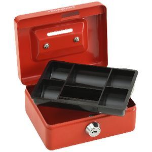 Cash Box Officeworks J.Burrows Mini Cash Box Red | Officeworks