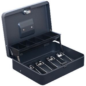 Cash Box Officeworks J.Burrows Extra Large Cash Box Black | Officeworks