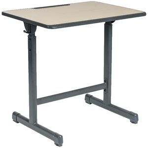 Young School Desk Oak And Grey Officeworks