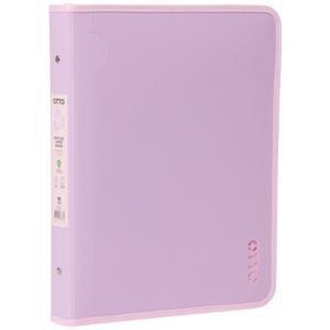 Binder Officeworks Otto A4 2 D-Ring Zipper Binder Purple | Officeworks