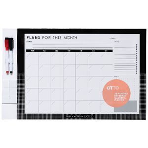 Otto A3 Dry Erase Monthly Business Goals Planner Magnetic