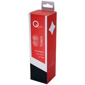 Qcut Qcut Classic Vinyl 6x6 Carbon Black Achromatic | Officeworks