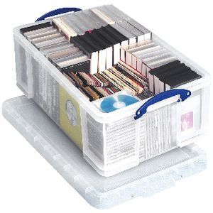 Box Gold Officeworks Really Useful Box 50L Clear Box | Officeworks