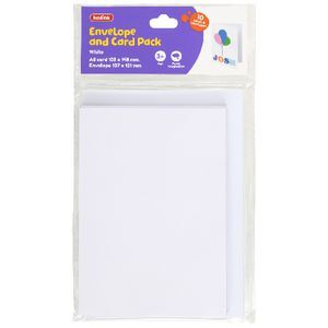 System Cards Officeworks Kadink Cards and Envelopes White 10 Pack | Officeworks
