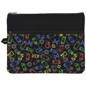 Studymate Large Twin Zip Pencil Case Gamer | Officeworks