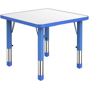 Young Kids Square Table Blue | Officeworks