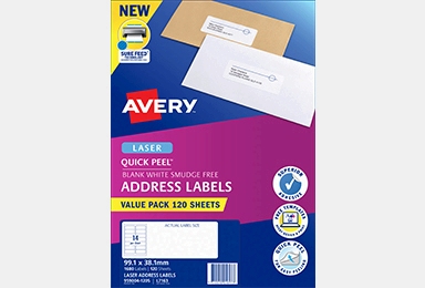 Buy Avery Address Labels with Sure Feed