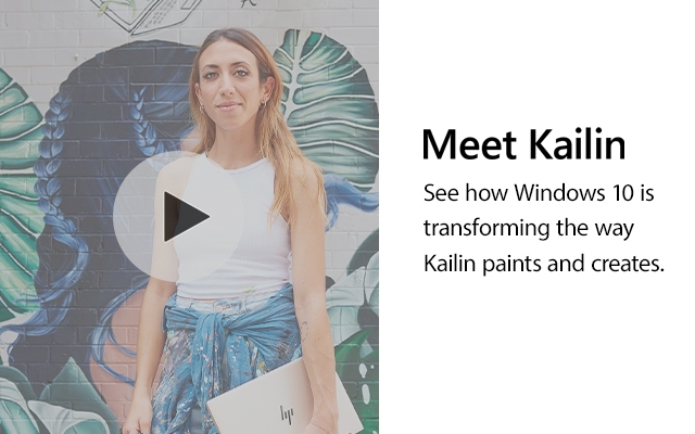 Windows 10| Meet Kailin. See how Windows 10 is transforming the way Kailin paints and creates.