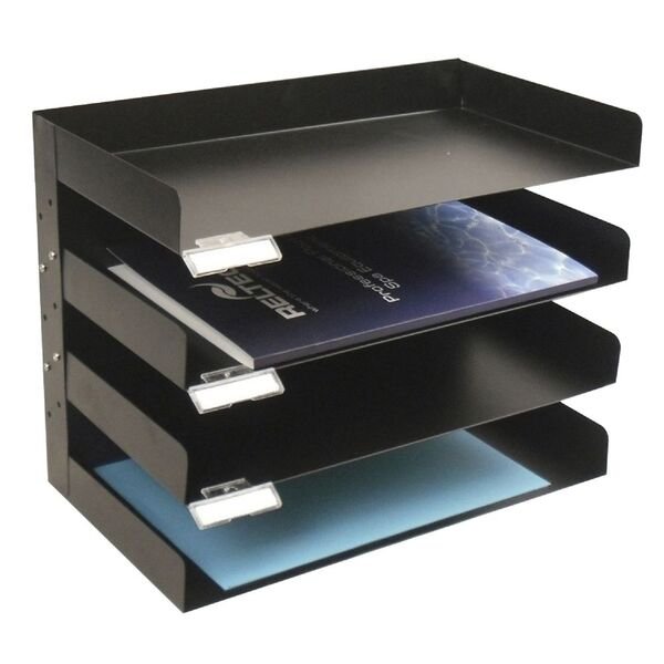 Storage Tray Officeworks Italplast Metal 4 Tier Desk Tray | Officeworks