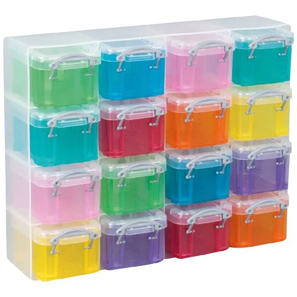 Officeworks Recpet Box Really Useful Box 16 Box Organiser Rainbow | Officeworks